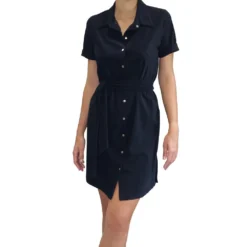 Robe Chemise Manches Courtes, Clemy, Pain De Sucre RO015228-NO 5 Robe Chemise Manches Courtes, Clemy, Pain De Sucre RO015228-NO -Le Charme Intime robe chemise manches courtes clemy pain de sucre ro015228 no 2