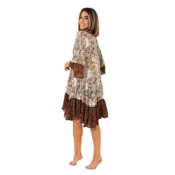 Le Charme Intime -Le Charme Intime robe courte manches 3 4 diana david db23 085 1