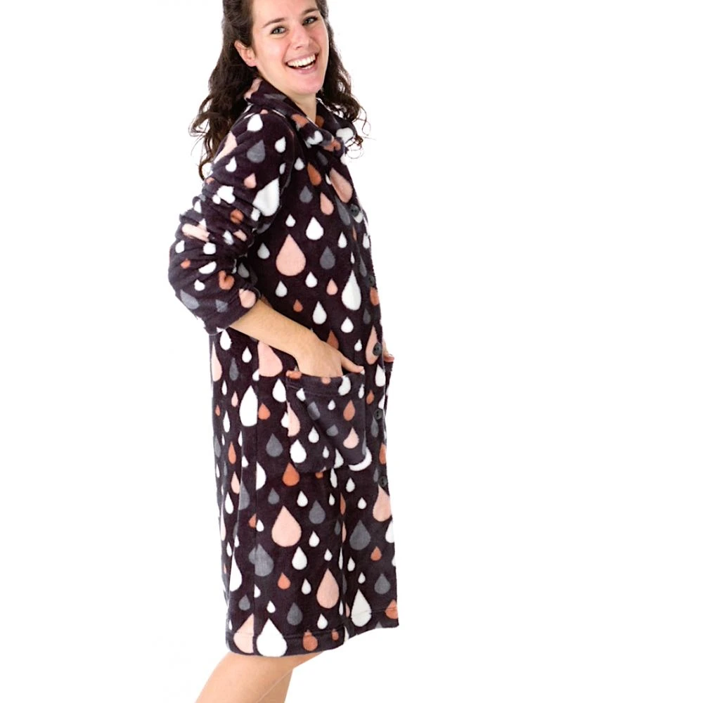 Robe De Chambre Boutonnée, Katelijn, Peignora 11H23028 1 Robe De Chambre Boutonnée, Katelijn, Peignora 11H23028