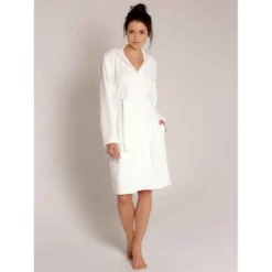 Robe De Chambre Croisée à Capuche 100cm, Bamboo, Taubert 000619-112-1020
