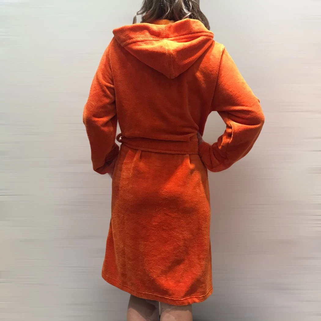 Robe De Chambre Croisée à Capuche 100cm, Bamboo, Taubert 202619-112 2 Robe De Chambre Croisée à Capuche 100cm, Bamboo, Taubert 202619-112 – Image 2