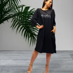 Robe En Jersey Manches 3/4, Flavio, Max Mara FLAVIO-005 4 Robe En Jersey Manches 3/4, Flavio, Max Mara FLAVIO-005 -Le Charme Intime robe en jersey manches 3 4 flavio max mara flavio 005 1