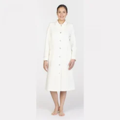 Robe Jacquard Boutonnée Manches Longues, Egatex 192534-13