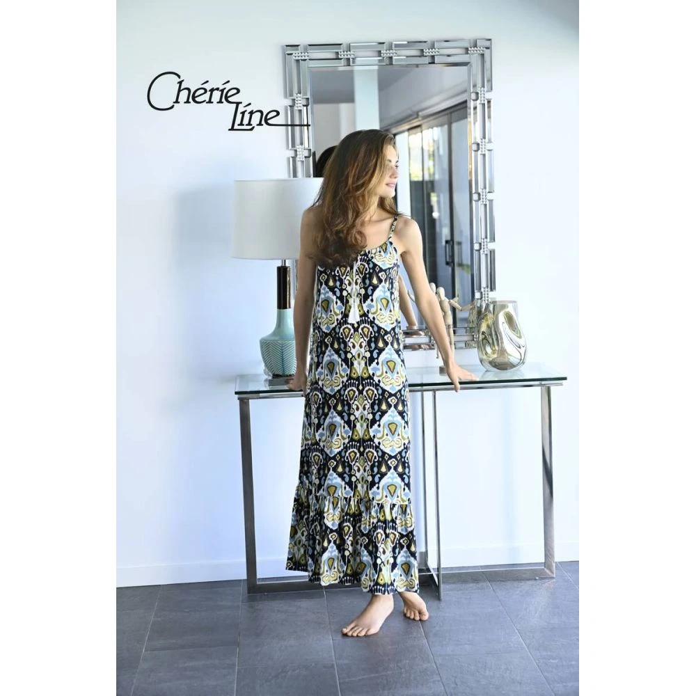 Robe Longue à Fines Bretelles, Ringella, 3276101-980 1 Robe Longue à Fines Bretelles, Ringella, 3276101-980