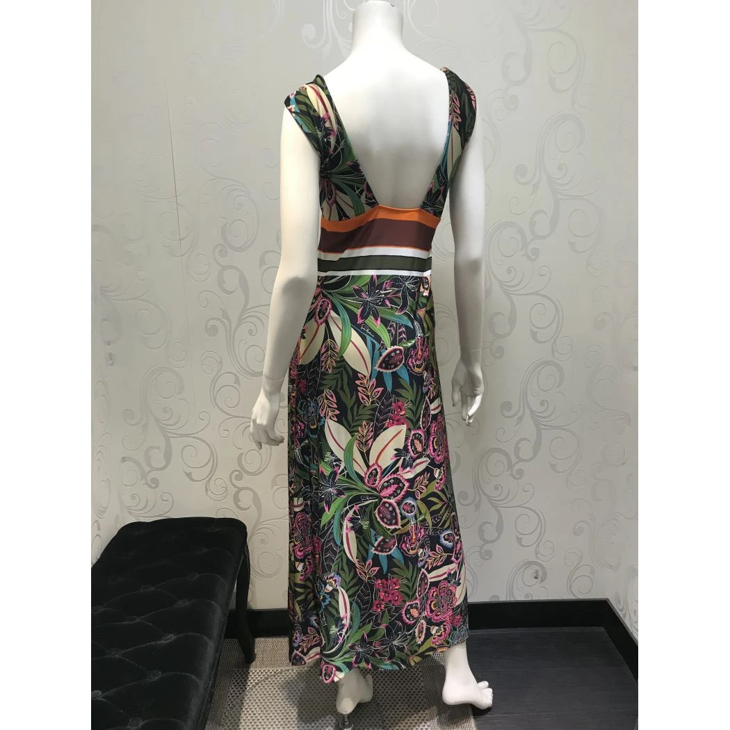 Robe Longue Bretelles, Hibiscus, Pierre Mantoux 20PE8175-9542 2 Robe Longue Bretelles, Hibiscus, Pierre Mantoux 20PE8175-9542 â Image 2