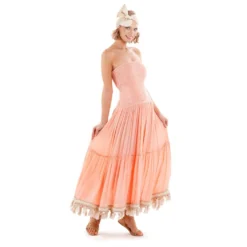 Robe Longue Bustier Sans Manches, Joy 100% Modal, Iconique IC20-069-PE -Le Charme Intime robe longue bustier sans manches joy 100 modal iconique ic20 069 pe 2