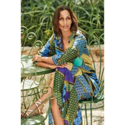 Robe Longue Manches 3/4, Romina, Iconique IC21-121