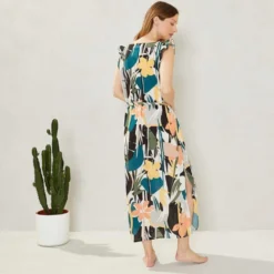 Robe Longue, Rayol, Laurence Tavernier 2211251-PALME -Le Charme Intime robe longue rayol laurence tavernier 2211251 palme 2