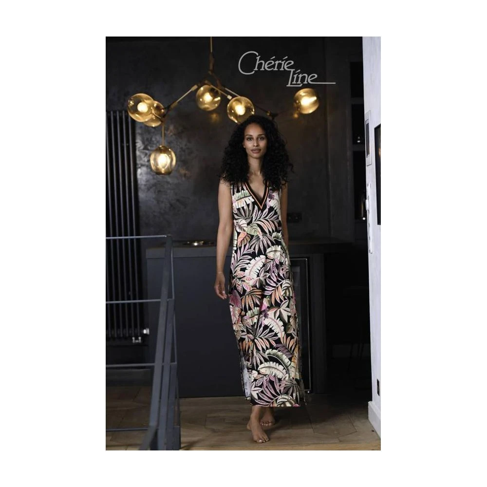 Robe Longue Sans Manches Col V, Ringella, 2271111-980 1 Robe Longue Sans Manches Col V, Ringella, 2271111-980