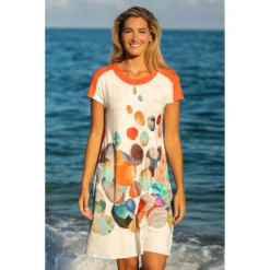 Robe Manches Courtes, Astrid, Barandi ASTRID2 -Le Charme Intime robe manches courtes astrid barandi astrid2 1