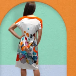 Robe Manches Courtes, Astrid, Barandi ASTRID2 -Le Charme Intime robe manches courtes astrid barandi astrid2 2