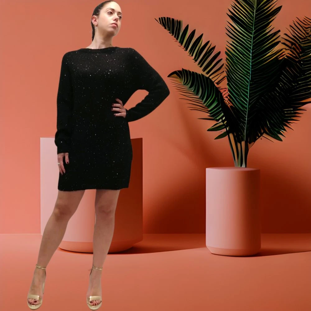 Robe Pull Manches Longues 28% Alpaga & 15% Laine, Oscalito 6707-034 1 Robe Pull Manches Longues 28% Alpaga & 15% Laine, Oscalito 6707-034