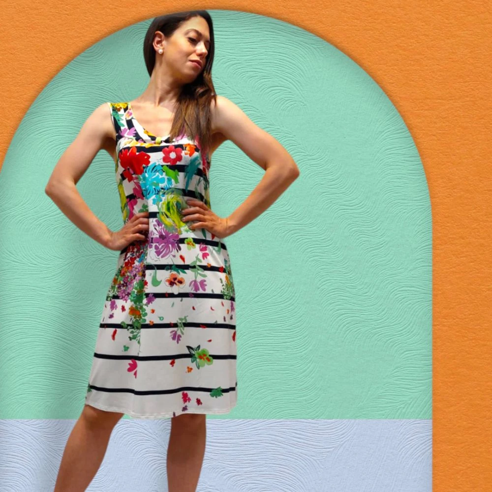 Robe Sans Manches, Morea , Barandi MOREA-1-BLANC 1 Robe Sans Manches, Morea , Barandi MOREA-1-BLANC