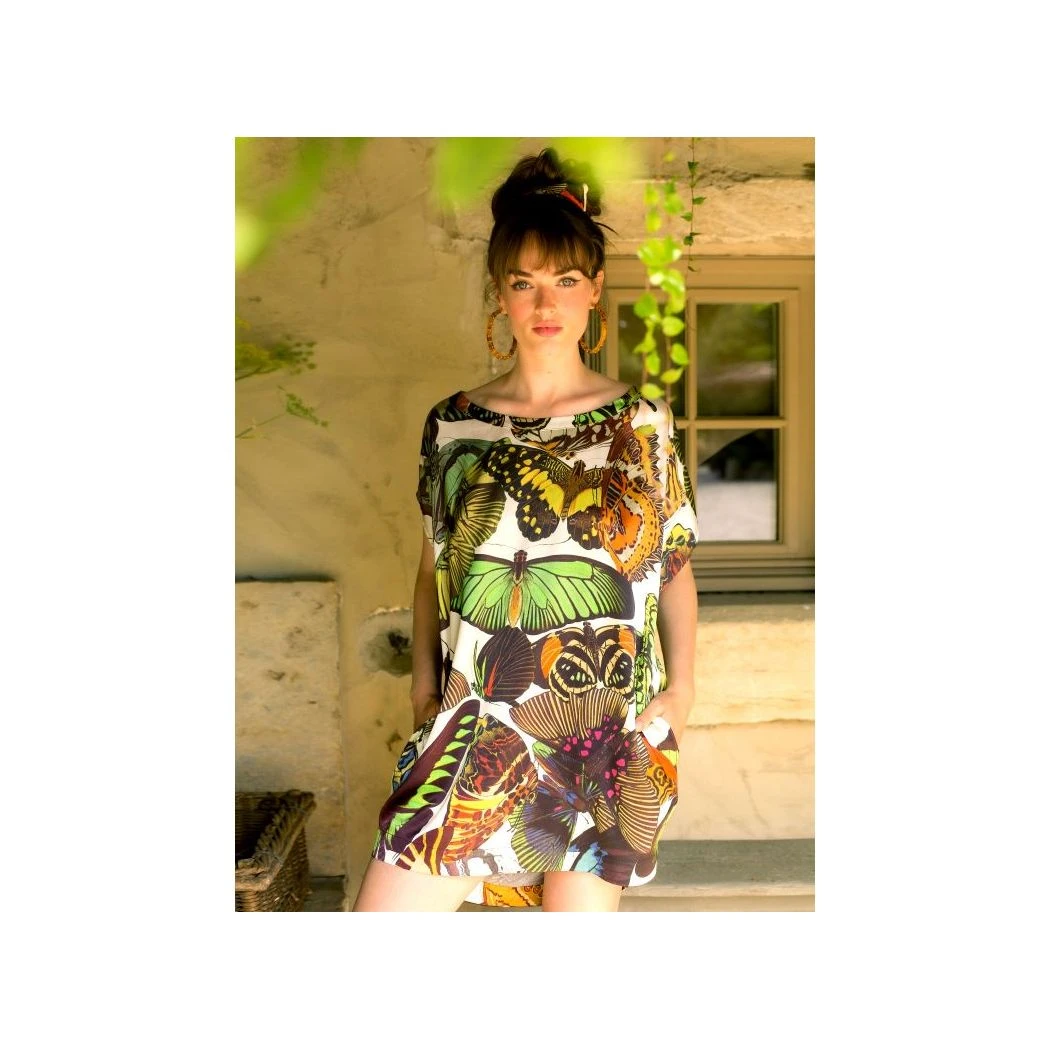 Robe Tunique Courte, Maya, Marjolaine 4MAY0501-0215 2 Robe Tunique Courte, Maya, Marjolaine 4MAY0501-0215 – Image 2