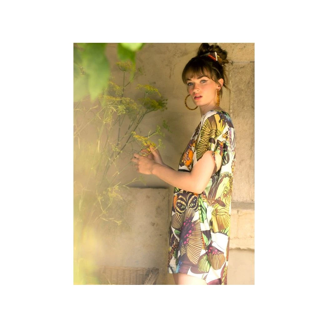 Robe Tunique Courte, Maya, Marjolaine 4MAY0501-0215 3 Robe Tunique Courte, Maya, Marjolaine 4MAY0501-0215 – Image 3