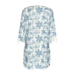 Robe-Tunique Manches 3/4 Voile De Coton, Marybloom 165 -Le Charme Intime robe tunique manches 3 4 voile de coton marybloom 165 3